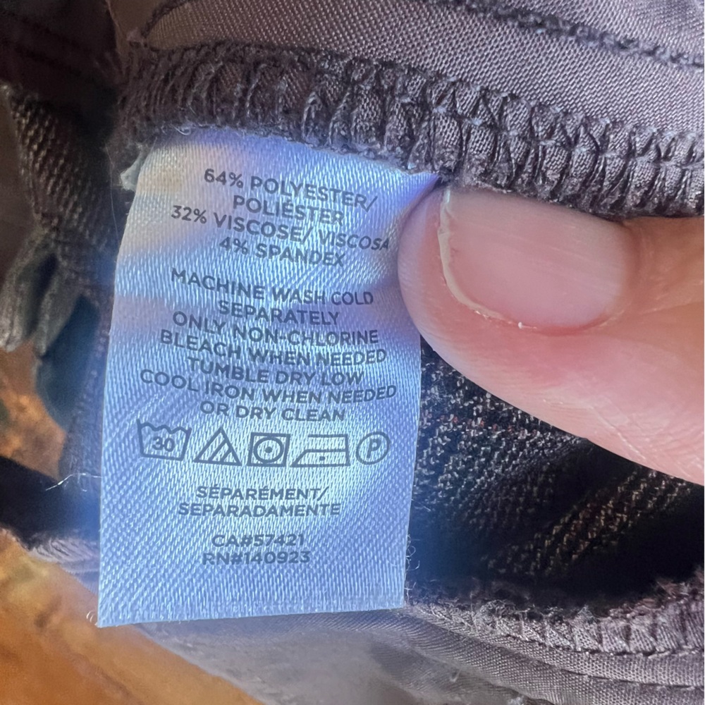 LOFT 31" 12T Plaid Pants - Picture 5 of 6